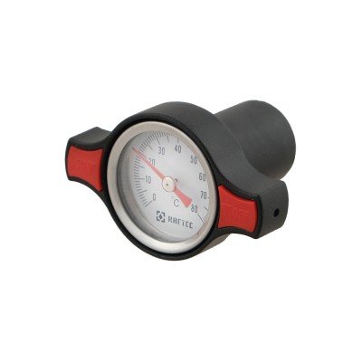 Rokturis ar iebūvētu termometru RAFTEC jaucējkrāniem GHT0102
