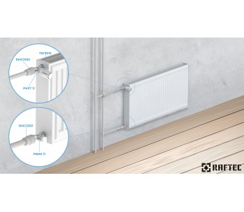 Adjustable straight radiator valve