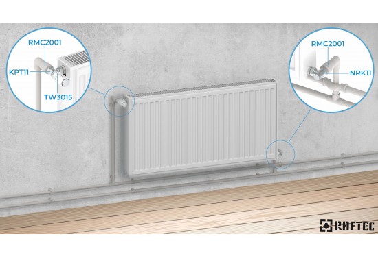 White thermostatic head