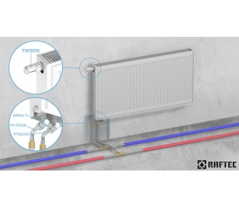 Tube L for radiator connection