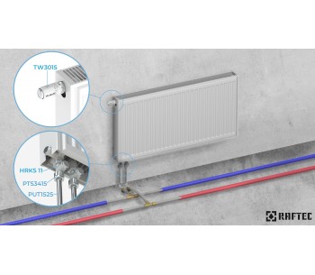 Tube L for radiator connection