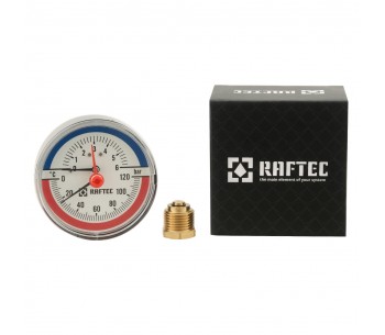 Axiální termomanometr 6 bar 1/2" RATM680 Axiální termomanometr 6 bar 1/2" RATM680