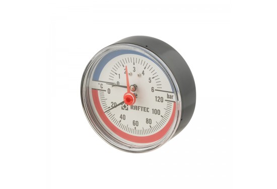 Axiální termomanometr 6 bar 1/2" RATM680 Axiální termomanometr 6 bar 1/2" RATM680