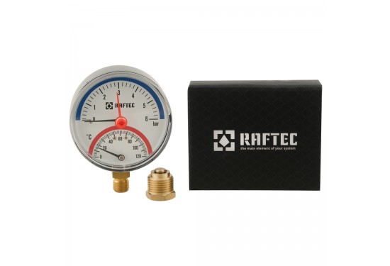 Radiální termomanometr 6 bar 1/2" RRTM680 Radiální termomanometr 6 bar 1/2" RRTM680