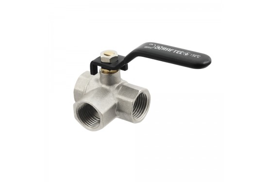 Three-way ball valve