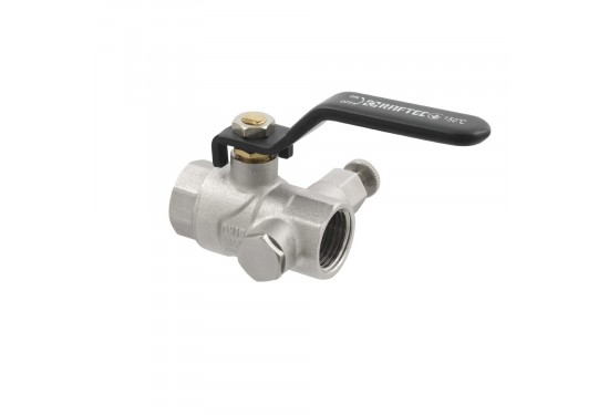 Ball valve with drainage