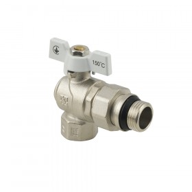 Angle ball valve with RAFTEC dismountable connection and anti-leakage