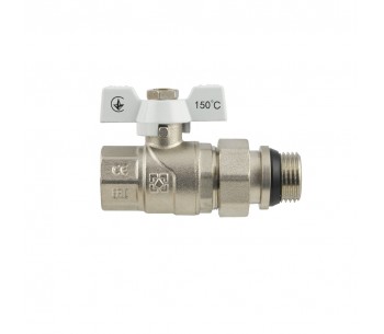 Straight ball valve with RAFTEC dismountable connection and anti-leakage