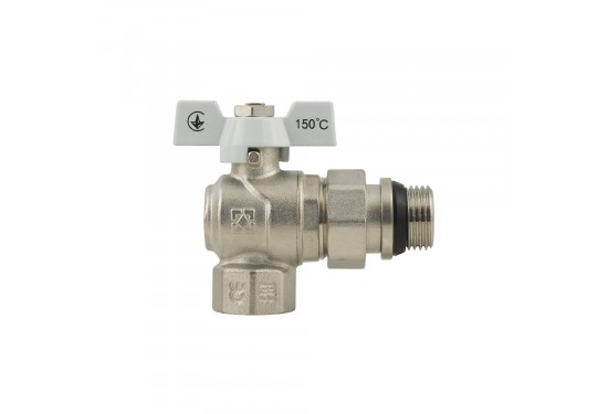 Angle ball valve with RAFTEC dismountable connection and anti-leakage