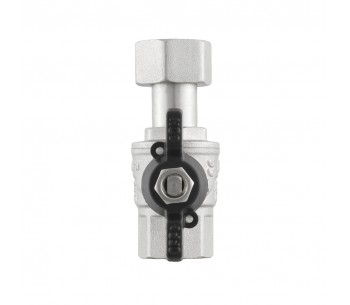 RAFTEC BLACK straight ball valve with dismountable connection