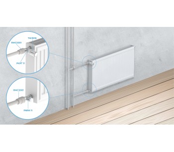 Manually adjustable straight radiator valve PVRK 11