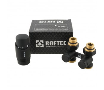 Straight H-pattern bottom radiator valve with thermal head kit DSHU11-B