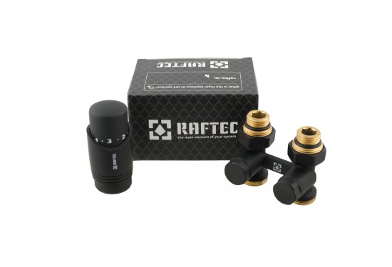 Straight H-pattern bottom radiator valve with thermal head kit DSHU11-B