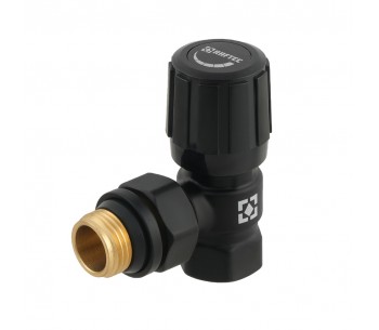 Manually adjustable angle radiator valve Black DVRK11-B