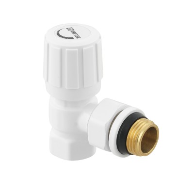 Manually adjustable angle radiator valve DVRK11-W