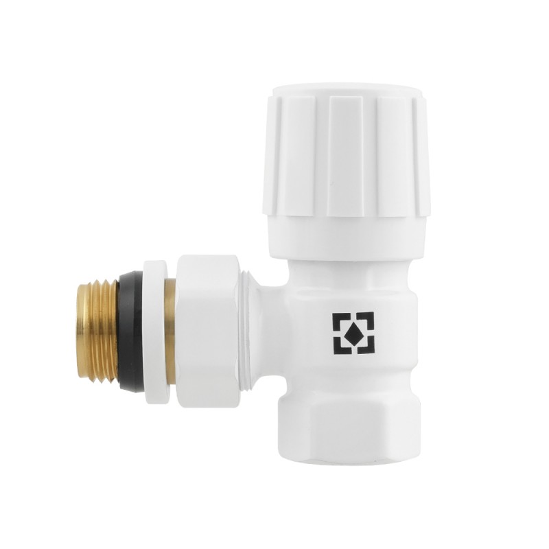 Manually adjustable angle radiator valve DVRK11-W