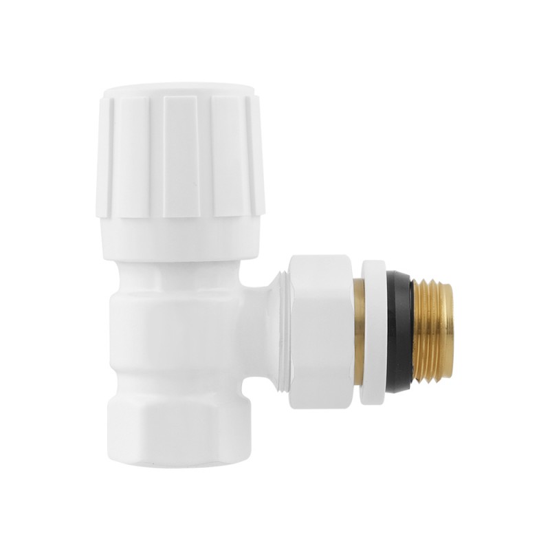 Manually adjustable angle radiator valve DVRK11-W