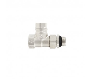 Adjustable straight radiator valve