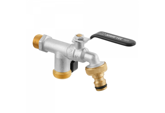 Double irrigation ball valve RAFTEC BLACK KP0102