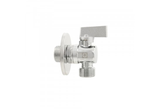 Angle tap for connecting household appliances RAFTEC SILVER