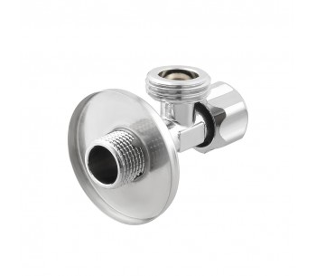 RAFTEC SILVER angle gate valve for connecting household appliances VBE0101-02