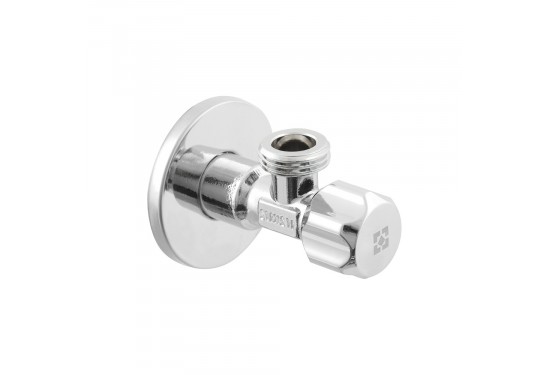 RAFTEC SILVER angle gate valve for connecting household appliances VBE0101-02