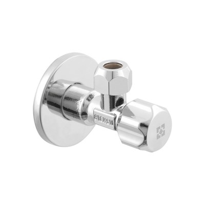 Leņķa krāns sadzīves tehnikas pieslēgšanai RAFTEC SILVER (1/2"х3/8")  Ø10 VBE01005
