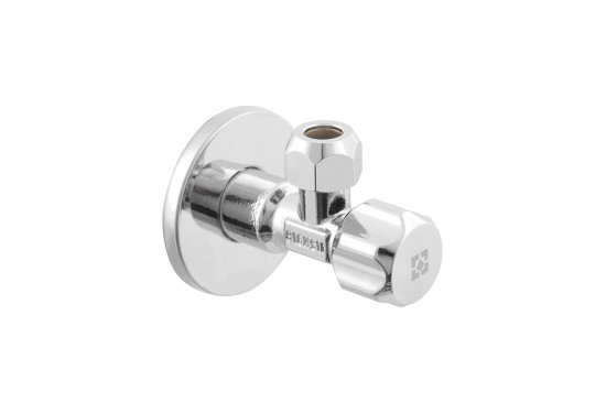 RAFTEC SILVER (1/2"х3/8") Ø10 angle gate valve for connecting household appliances VBE01005 RAFTEC SILVER (1/2"х3/8") Ø10 angle gate valve for connecting household appliances VBE01005