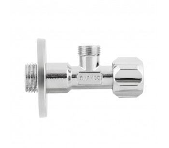 RAFTEC SILVER angle gate valve for connecting household appliances VBE0101-02