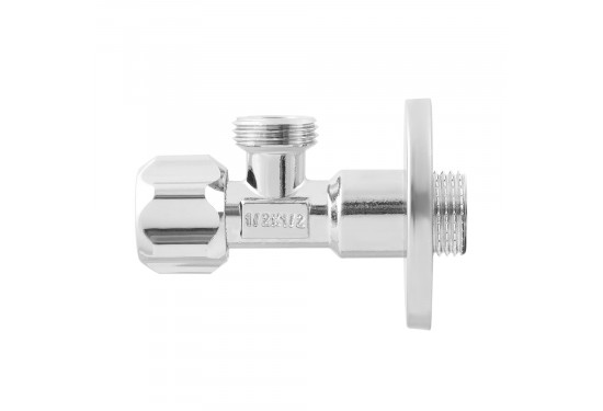 RAFTEC SILVER angle gate valve for connecting household appliances VBE0101-02