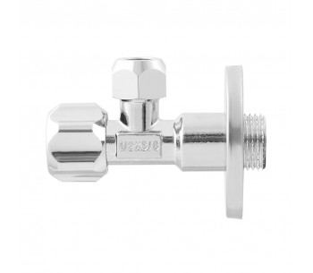 RAFTEC SILVER (1/2"х3/8") Ø10 angle gate valve for connecting household appliances VBE01005 RAFTEC SILVER (1/2"х3/8") Ø10 angle gate valve for connecting household appliances VBE01005