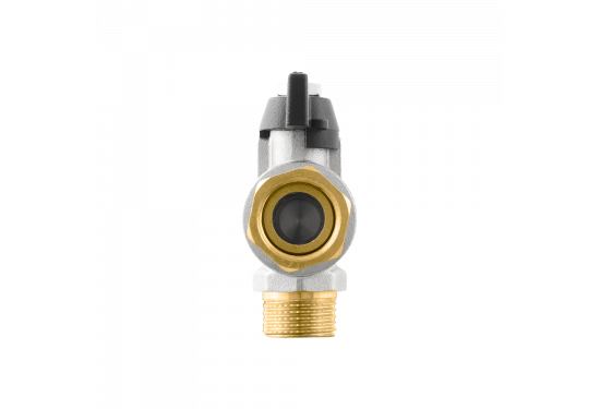 Кран шаровой угловой RAFTEC BLACK с разбор. соединением DRBM1-2