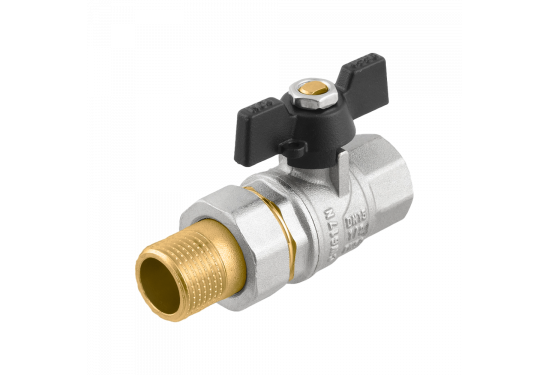 Кран шаровой RAFTEC BLACK с разбор. соединением DRBS1-6