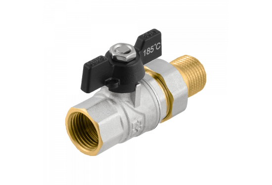 RAFTEC BLACK ball valve with dismountable connection DRBS1-6