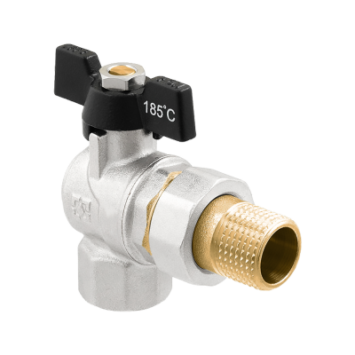 Кран шаровой угловой с разборным соединением RAFTEC DRBS1-U-3-U