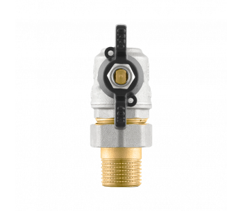 Angle ball valve with RAFTEC dismountable connection DRBS1-U-3-U