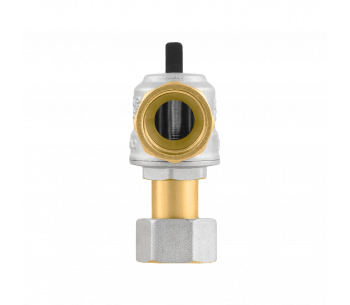 Кран шаровой угловой RAFTEC BLACK с разбор. соединением DRBZ1-2