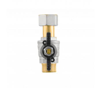 RAFTEC BLACK straight ball valve with dismountable connection PRBM1-2