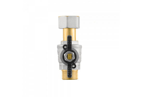 RAFTEC BLACK straight ball valve with dismountable connection PRBM1-2
