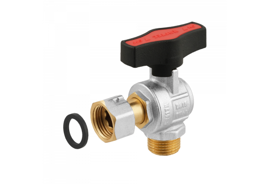 Angle ball valve with detachable connection RAFTEC GOLD GRGA1-2