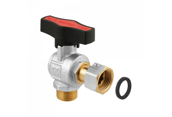 Angle ball valve with detachable connection RAFTEC GOLD GRGA1-2
