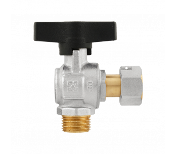 Angle ball valve with detachable connection RAFTEC GOLD GRGA1-2