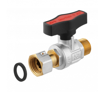Straight ball valve with connector RAFTEC GOLD GRGMS1-2