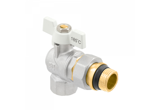 Кран шаровой угловой с разборным соединением и антипротечкой RAFTEC WRBS1-3 Кран шаровой угловой с разборным соединением и антипротечкой RAFTEC WRBS1-3