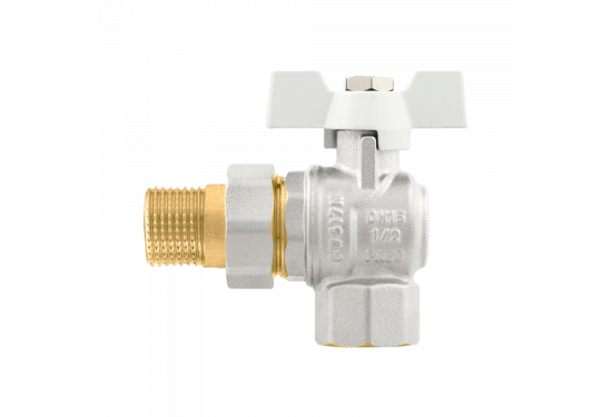 Кран шаровой угловой с разборным соединением и антипротечкой RAFTEC WRBS1-3 Кран шаровой угловой с разборным соединением и антипротечкой RAFTEC WRBS1-3